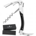 Laguiole Tradition Black with Pearl Plexi Waiter's Corkscrew 3458