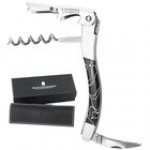 Laguiole Tradition Black with Pearl Plexi Waiter's Corkscrew 3458