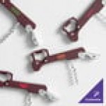 Franmara 2034-03 Boomerang Customizable Waiter's Corkscrew with Burgundy Handle