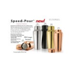 Franmara Speed-Pour 24 oz. Gold Cocktail Shaker 8149-68 BXR