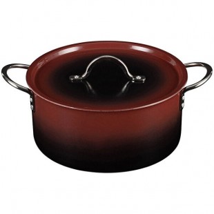 Bon Chef Country French X 5.7 Qt. Ombre Merlot Sauce Pot with Cover 73303-OM-M Bon Chef Country French X 5.7 Qt. Ombre Merlot Sauce Pot with Cover 73303-OM-M