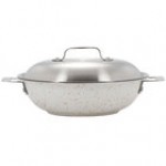 Bon Chef 60006COFFEE Cucina 3.5 Qt. Coffee Stainless Steel Induction Brazier Pan with Lid