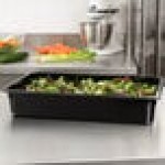 Cambro 14CW110 Camwear® Full Size Black Polycarbonate Food Pan - 4 Cambro 14CW110 Camwear® Full Size Black Polycarbonate Food Pan - 4