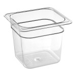 Carlisle 3068507 StorPlus 1/6 Size Clear Polycarbonate Food Pan - 6