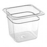 Carlisle 3068507 StorPlus 1/6 Size Clear Polycarbonate Food Pan - 6