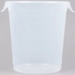 Rubbermaid® 6 and 8 Qt. Yellow Round Polyethylene Food Storage Container Lid Rubbermaid® 6 and 8 Qt. Yellow Round Polyethylene Food Storage Container Lid