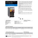 Bunn 37300.0080 JDF-4S 4 Flavor Cold Beverage Portion Control Juice Dispenser with LED Graphics - 120V