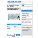 Continental Refrigerator FA68NBS-D 68 Continental Refrigerator FA68NBS-D 68