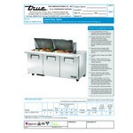 True TSSU-72-24M-B-ST-HC 72 3/8 True TSSU-72-24M-B-ST-HC 72 3/8