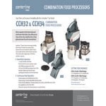 Centerline by Hobart CCH32-1A 2-Speed Food Processor with 3.2 Qt. Stainless Steel Bowl and 2 Discs - 1 1/3 hp