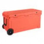 CaterGator CG100CLW Coral 110 Qt. Mobile Rotomolded Outdoor Cooler / Ice Chest