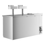 Avantco UDD-3-CT-S-8 Stainless Steel Kegerator / Beer Dispenser with (2) Quadruple Tap Tower and Club Top - (3) 1/2 Keg Capacity Avantco UDD-3-CT-S-8 Stainless Steel Kegerator / Beer Dispenser with (2) Quadruple Tap Tower and Club Top - (3) 1/2 Keg Capacity