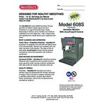 SaniServ 608-S 20 Qt. Air Cooled Smoothie Machine with 1 Hopper - 115V