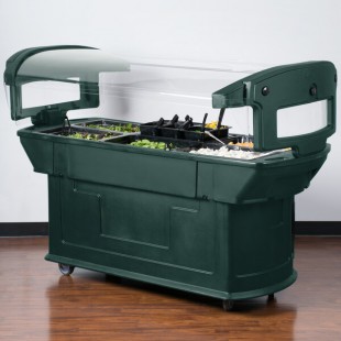 Carlisle 771108 Forest Green 6' Maximizer Portable Food / Salad Bar Carlisle 771108 Forest Green 6' Maximizer Portable Food / Salad Bar