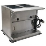 Eagle Group PHT2CB-240 Two Pan Open Well Portable Electric Hot Food Table with Sliding Doors - 240V Eagle Group PHT2CB-240 Two Pan Open Well Portable Electric Hot Food Table with Sliding Doors - 240V