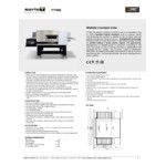 Moretti Forni TT98E Electric Double Stacked Conveyor Oven with Stand and (2) 32 Moretti Forni TT98E Electric Double Stacked Conveyor Oven with Stand and (2) 32