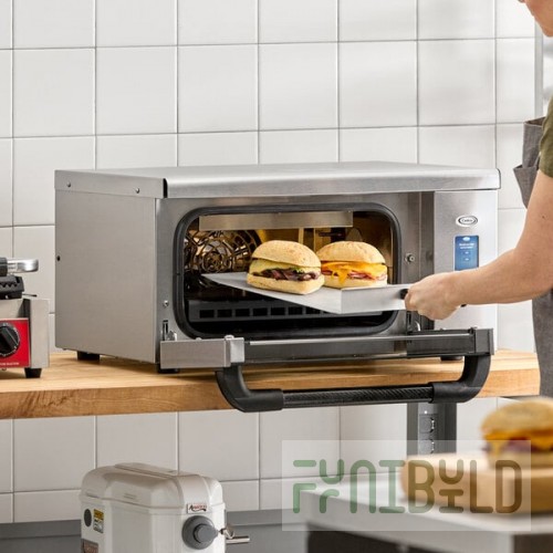 Cadco VariKwik VK-120 Stainless Steel Countertop High-Speed Oven with Touchscreen - 1,920W, 120V