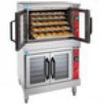 Vulcan VC44GC-LP Liquid Propane Double Deck Full Size Gas Convection Oven with Computer Controls - 100,000 BTU