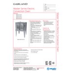 Garland MCO-ED-10-S Single Deck Deep Depth Full Size Electric Convection Oven - 208V, 1 Phase, 10.4 kW Garland MCO-ED-10-S Single Deck Deep Depth Full Size Electric Convection Oven - 208V, 1 Phase, 10.4 kW
