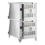 Garland MCO-GS-20S Natural Gas Double Deck Standard Depth Full Size Convection Oven with Analog Controls - 120,000 BTU