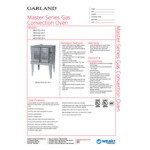 Garland MCO-GS-20S Natural Gas Double Deck Standard Depth Full Size Convection Oven with Analog Controls - 120,000 BTU