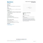 Sloan 3873175 Vitreous China Wall Mounted Ledgeback TAS Compliant Lavatory with SloanTec Glaze and Single Centerset
