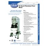 Globe SP80PL 80 Qt. Planetary Floor Mixer with Guard & Standard Accessories - 208V, 3 Phase, 3 hp Globe SP80PL 80 Qt. Planetary Floor Mixer with Guard & Standard Accessories - 208V, 3 Phase, 3 hp