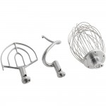 Avantco MX20WFB 20 Qt. Planetary Stand Mixer with Guard, Standard Accessories, & Flexible Silicone Blade Scraper - 120V, 1 1/2 hp