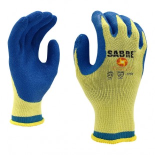 Cordova Sabre 10 Gauge CCT Gloves with Blue Crinkle Latex Palm Coating - Extra Large - 12/Pack Cordova Sabre 10 Gauge CCT Gloves with Blue Crinkle Latex Palm Coating - Extra Large - 12/Pack