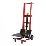 Wesco Industrial Products 750 lb. 2 Wheel Steel Hydraulic Pedalift with 3 Wesco Industrial Products 750 lb. 2 Wheel Steel Hydraulic Pedalift with 3