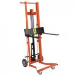 Wesco Industrial Products 750 lb. 2 Wheel Steel Hydraulic Pedalift with 3 Wesco Industrial Products 750 lb. 2 Wheel Steel Hydraulic Pedalift with 3