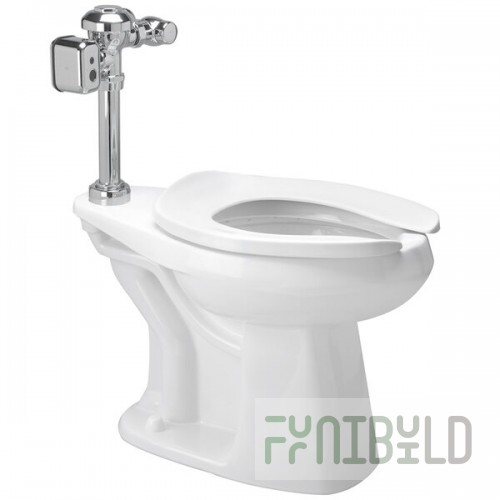 Zurn Elkay One Z.WC3.AS Sensor Toilet System with ADA Height Floor Mounted Toilet and Flush Valve - 1.1 GPF