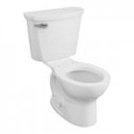 American Standard Cadet PRO 215AB104.020 White Vitreous China Floor-Mount Chair Height Elongated Toilet with High-Efficiency Tank and 10