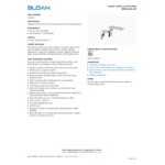 Sloan 3346165 Polished Chrome Combination Battery-Powered Deck Mount Sensor Faucet and Foam Soap Dispenser