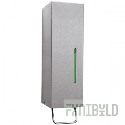 Bobrick B-26637 TrimLineSeries 1000 mL Stainless Steel Surface-Mounted Foaming Hand / Dish Soap Dispenser
