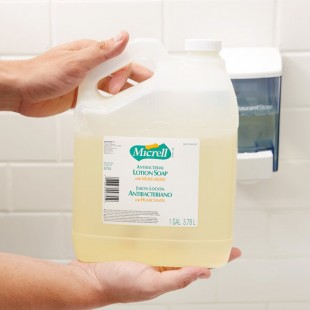 Micrell® 9755-04 1 Gallon Floral Antibacterial Lotion Hand Soap with PCMX Micrell® 9755-04 1 Gallon Floral Antibacterial Lotion Hand Soap with PCMX