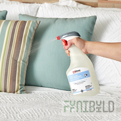 SC Johnson Professional® 680073 1 Qt. Ready-to-Use Fabric and Air Odor Freshener and Deodorizer - 12/Case