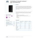 Tork PeakServe 552548 Black Automatic Continuous Paper Towel Dispenser Tork PeakServe 552548 Black Automatic Continuous Paper Towel Dispenser