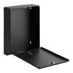 Lavex Matte Black Stainless Steel High-Capacity C-Fold / Multifold Surface-Mounted Paper Towel Dispenser Lavex Matte Black Stainless Steel High-Capacity C-Fold / Multifold Surface-Mounted Paper Towel Dispenser