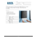 Lavex Matte Black Stainless Steel High-Capacity C-Fold / Multifold Surface-Mounted Paper Towel Dispenser Lavex Matte Black Stainless Steel High-Capacity C-Fold / Multifold Surface-Mounted Paper Towel Dispenser