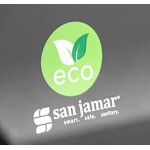 San Jamar Versatwin EcoLogic R3600REBK Black Double Roll Standard Toilet Tissue Dispenser