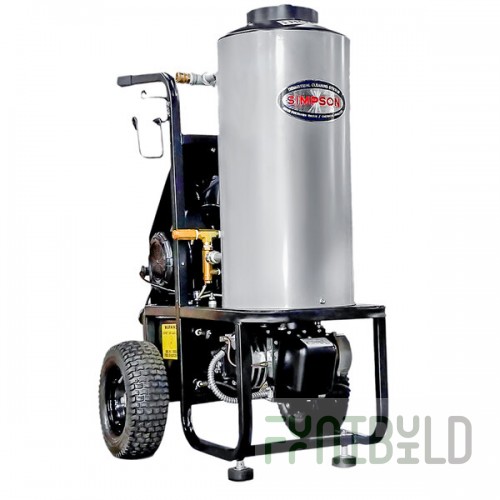 Simpson 60363 Mini Brute Hot Water Pressure Washer with 50' Hose - 1,500 PSI; 1.8 GPM