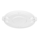 Carlisle 84103302 Bronco 32 Gallon White Flat Round Trash Can Lid Carlisle 84103302 Bronco 32 Gallon White Flat Round Trash Can Lid