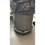 Continental Huskee 20 Gallon Gray Round Trash Can, Lid, and Dolly Kit Continental Huskee 20 Gallon Gray Round Trash Can, Lid, and Dolly Kit