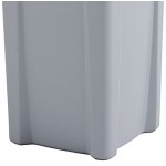 Rubbermaid® FG356988GRAY Untouchable 92 Qt. / 23 Gallon Gray Square Trash Can