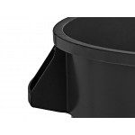 Lavex 20 Gallon Black Round Commercial Trash Can / Ingredient Bin