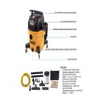 DeWalt DXV09PA 9 Gallon 5 Peak hp Wet / Dry Vacuum with Tool Kit, Inflation Kit, and Accessory Storage Bag - 120V, 1 Phase