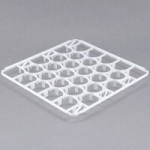 Vollrath 52813 Signature Lemon Drop Full-Size Light Green 30-Compartment 4 13/16