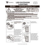 Canarm Fae Sand Black Outdoor LED Wall Light - 120V, 11W