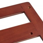 Lancaster Table & Seating Standard Height Wooden High Chair with Mahogany Finish - Unassembled Lancaster Table & Seating Standard Height Wooden High Chair with Mahogany Finish - Unassembled